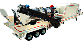 Counterflow asphalt plant